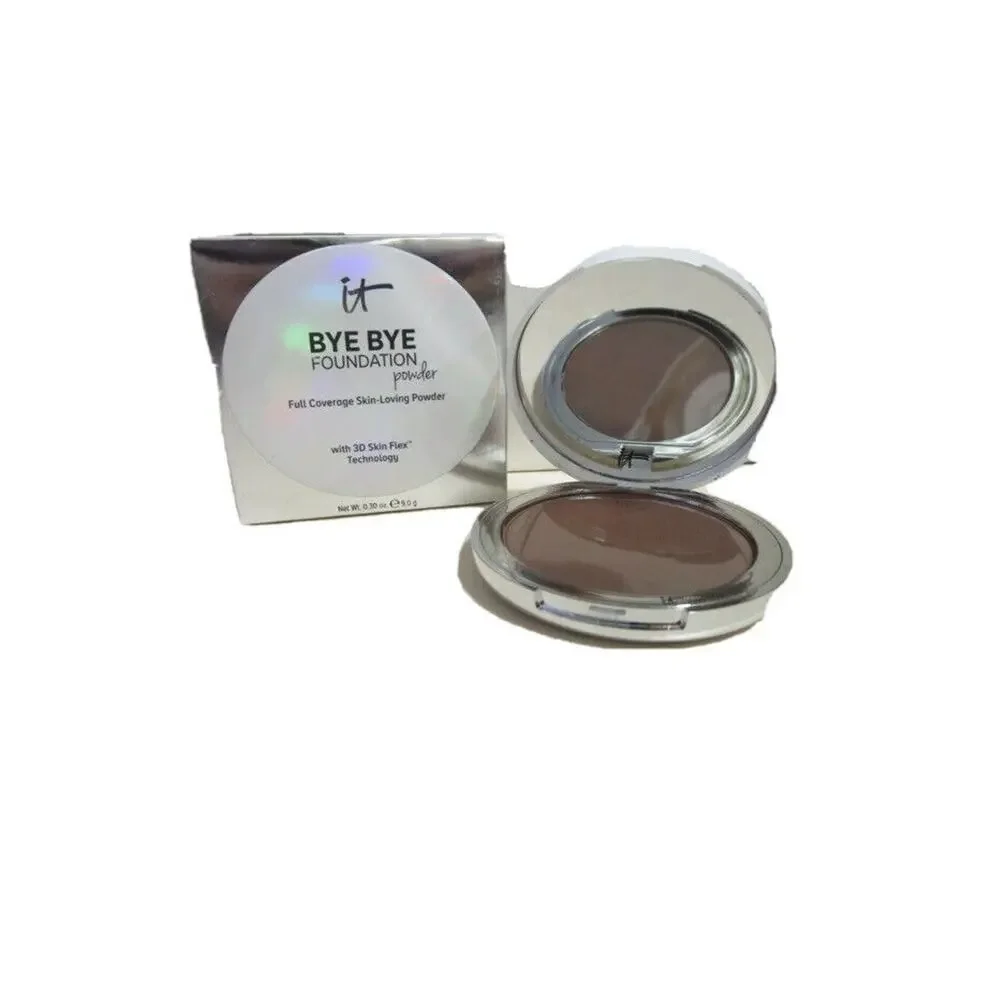 IT Cosmetics Bye Bye Foundation Hydrating‎ Powder Deep Mocha Full Coverage Skin